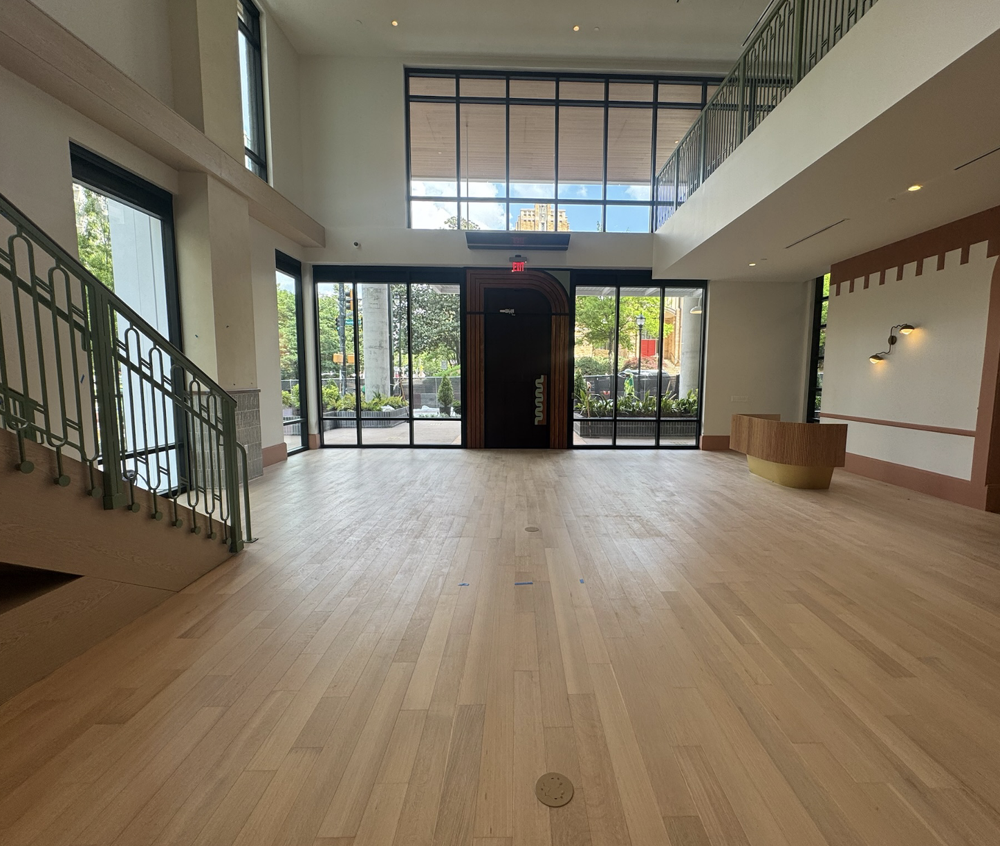 Lobby off of main entrance to Rambler Atlanta at 763 Peachtree St NE. 